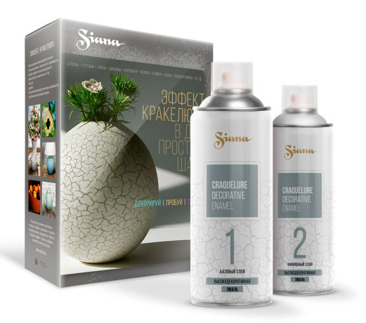 Аэрозольная краска  с эффектом кракелюра